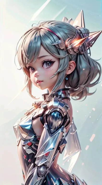 anime girl with shining light in hand, ArtGerm on ArtStation Pixiv, very detailed Artgerm, ig model | ArtGerm, fanart best artstation, ArtGerm. high detailing, ! Dream ArtGerm, artgerm detailed, ArtGerm. Anime Illustration,Cute, 3D Rendering, Small robot, ...