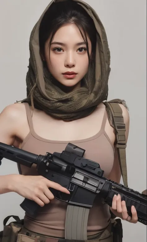 Realistic skin textures、automatic rifle