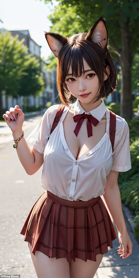 (((professional: step by step, considering even the smallest detail, god-level final result))): "perfect body, full body, cowboy photo, beautiful, masterpiece, best quality, realistic photo 1girl 16years, symmetrical face, serval kemono friends, cat tail, ...