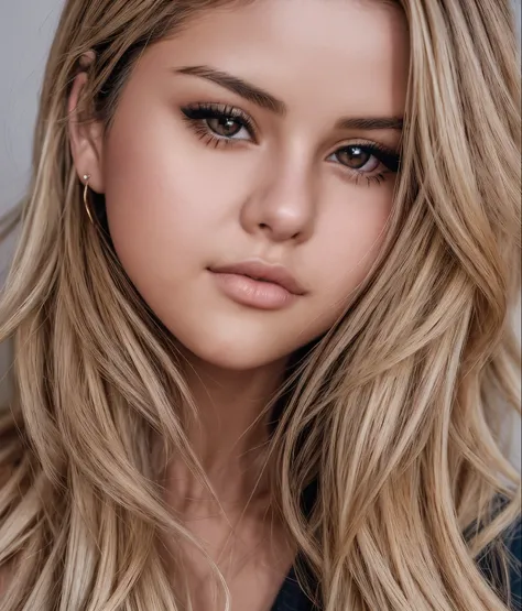 high quality,photo of selena gomez,best quality,ultra-detailed,portraits,beautiful detailed eyes,beautiful detailed lips,blonde ...