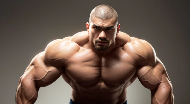 (Very detailed 8k wallpaper), Strong Asian Men, At the gym, high detailing, buzzcut, very large and strong body, bulging muscles, well-muscled, very large pectoral muscles. Very sexy abs, legs are muscular, Toned figure, lightens oily skin, muscular, Tank ...