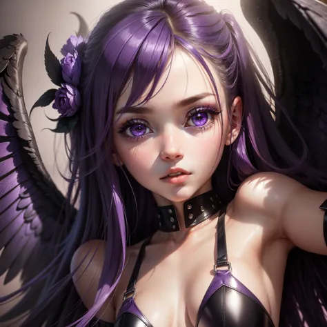 Purple pupils，Fallen Angel