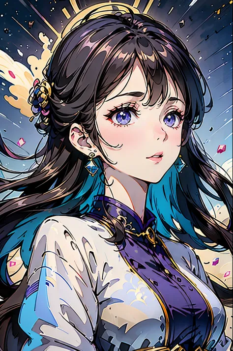 天成羽影——天际中的女子