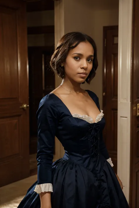 Kerry Washington, late 19th, United states in 19th, 19th century wealthy woman, Victorian Dress,