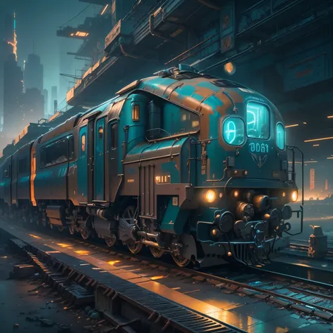 The best images, (8K, RAW photos, actual), trains, the milky way express, futuristic vehicle, Transformers steel train，optimus prime train，Lite version, iridescent metal plating, Detailed and delicate depictions and gorgeous and dynamic painting techniques...