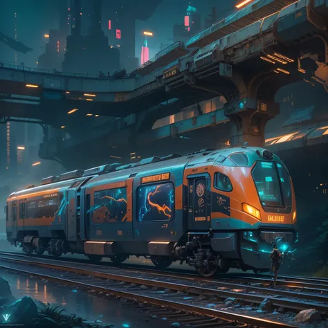 The best images, (8K, RAW photos, actual), trains, the milky way express, futuristic vehicle, Transformers steel train，optimus prime train，Lite version, iridescent metal plating, Detailed and delicate depictions and gorgeous and dynamic painting techniques...