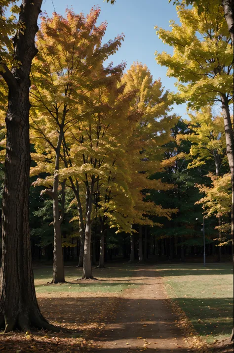 Trees in the autumn