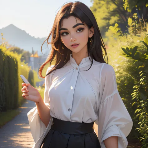 (Extremely detailed 8k wallpaper:2), (photo:2), (soigne Beautiful girl:2), (gives a lecture to friends:2), detailed (Face and eyes), (hyper realistic:1), (highly detailed:1), (epic realistic:1), rim light, (maximum details:1), cozy, (fullbody:1.3), (lookin...