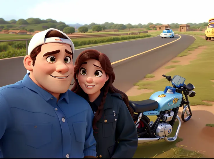 casal no estilo disney pixar, alta qualidade, melhor qualidade