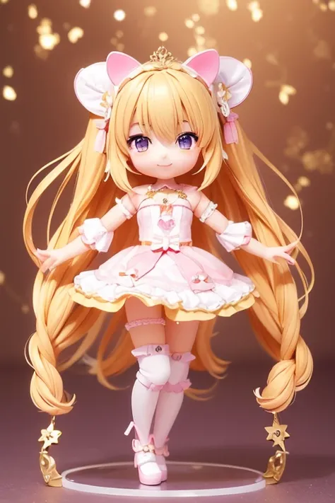 (Same character, front, side, back), (full body); 3d; cute; 3d toy art; toy art; anime style; glitter; horoscope sign Sagittarius; Archer details; ♐ symbol