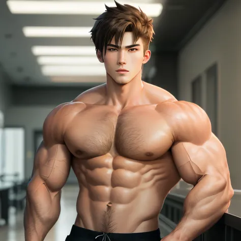 Hot anime guy with muscles