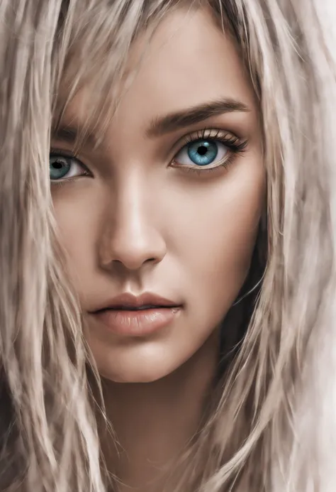 1 mulher, Cabelo longo castanho, olhos azuis escuros, olhando para o espectador, (Ultra Realista), (illustration), (Increased resolution), (8K), (Extremamente Detalhado), (best illustration), (Olhos Bonitos e Detalhados), (Melhor Qualidade), (Ultra Detalha...