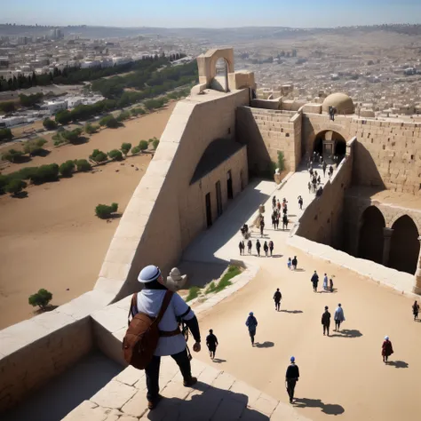 Imagem de varias pessoas em  jerusalem