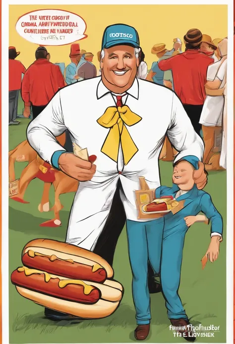 A picture of me dressed as a costumed hotdog, handing out flyers at a local event,original,Costco CEO is Craig Jelinek