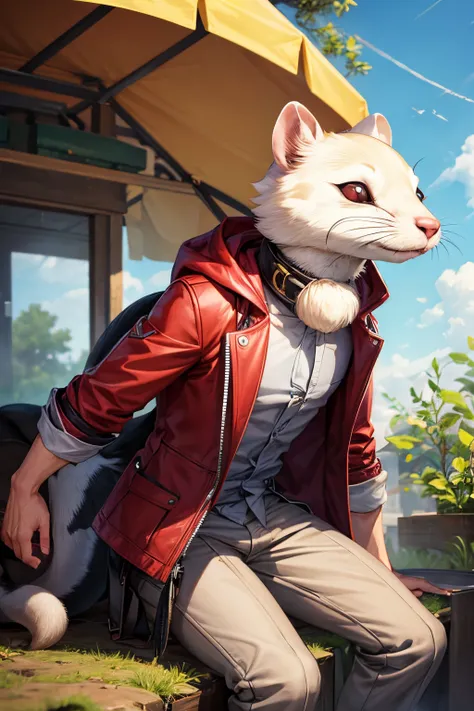 anthropomorphic male ferret