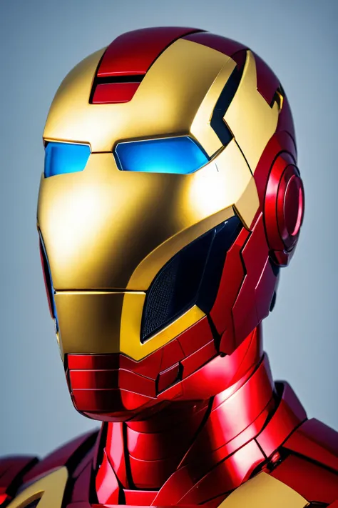 Iron Man with a golden fly agaric head