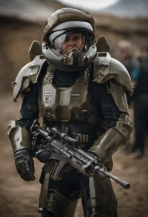 mujer alienigena extraterrestre, considerada como una de las razas mas bellas de la galaxia, con una cara, ojos y labios sensuales, vestida con uniforme sexy de gears of war con minifalda, ((se encuentra en centro de control de estacion espacial)). hiperre...