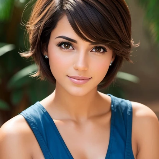 Isabela Merced, short hair,