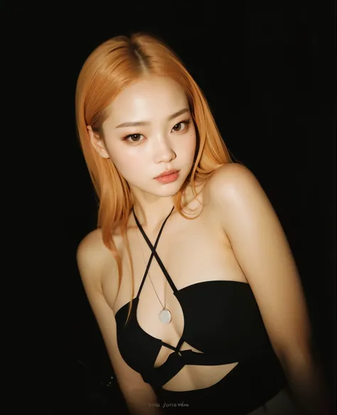 um close up de uma mulher com um top preto e um colar, jennie blackpink, jossi do blackpink, Heonhwa Choe, Parque Roseanne do Blackpink, Retrato de Jossi de Blackpink, TaeJune Kim, Jiyun Chae, Parque Ji-min, basia tran |, Dom Yunjoo, jia, Junko Enoshima, L...