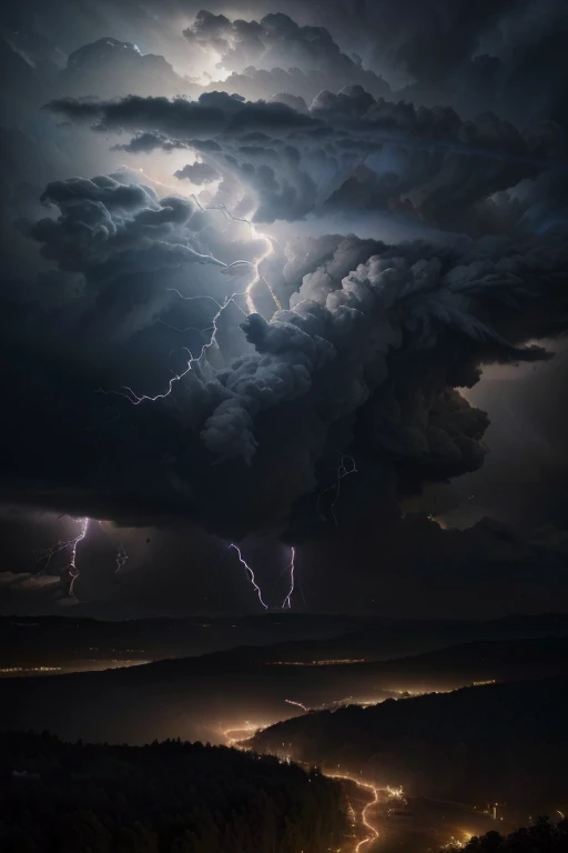 (best quality,4k,8k,highres,masterpiece:1.2),ultra-detailed,(realistic,photorealistic,photo-realistic:1.37), lightning strike, sky, dramatic clouds, intense storm, electrifying atmosphere, dark and moody lighting, epic landscape, powerful energy, vibrant c...