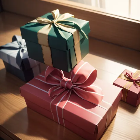 High-definition images、present、Birthday、wrapped box、a small box with a ribbon、box with presents