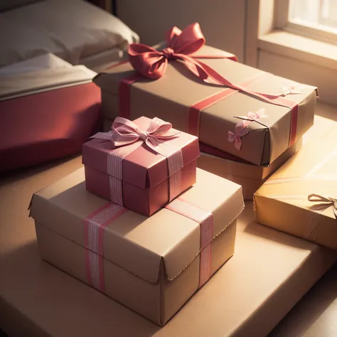 high-definition picture、present、Birthday、Wrapped Box、small box with ribbon、box with presents