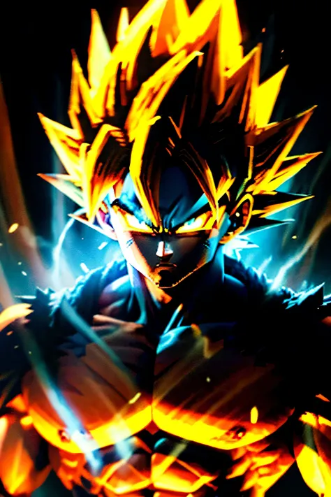 Super saiyan blue goku intense shadow