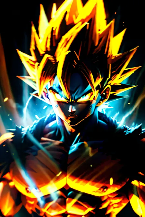 Super saiyan blue goku intense shadow