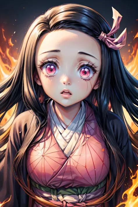 (Ultra Real), (Illustration), (High Resolution), (8K), (Very Detailed), (Best Illustration), (Beautiful Detailed Eyes), (Best Quality), (Ultra Detailed), (Masterpiece), (Wallpaper), (Detailed Face), Night Up Upper Body, ,Long Hair,Solo,Simple Kimono Top Gi...