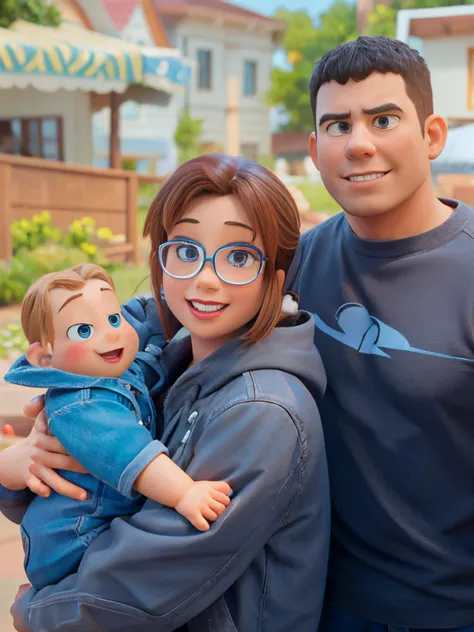 Disney pixar couple 3D