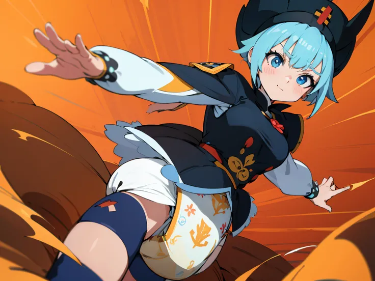 Anime girl with blue hair and black hat in a field, Konosuba, Konosuba Anime-Stil, Aqua von Konosuba, Ayaka Genshin Impact, Splash Art Anime Loli, Offizielles Artwork, Bestes Anime 4K Konachan Hintergrundbild, Ayanami, Anime-Stil 4 K, Offizielle Kunst, Bad...