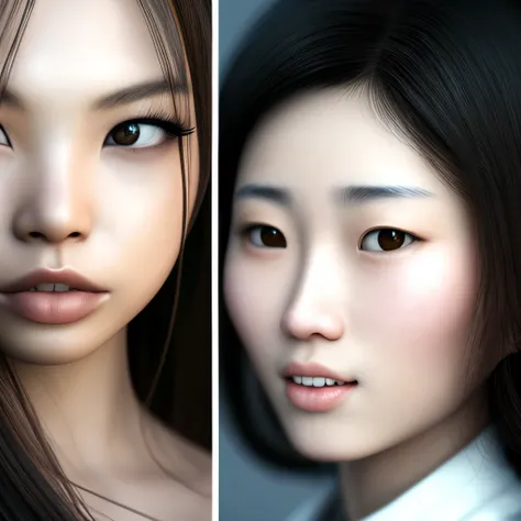 Beautiful Realistic Asians