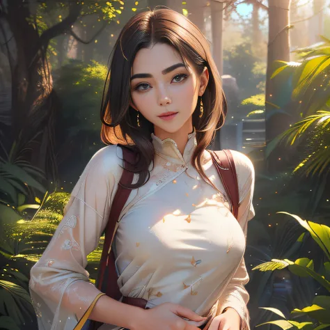 (Extremely detailed 8k wallpaper:2), (photo:2), (soigne Beautiful girl:2), (gives a lecture to friends:2), detailed (Face and eyes), (hyper realistic:1), (highly detailed:1), (epic realistic:1), rim light, (maximum details:1), cozy, (fullbody:1.3), (lookin...