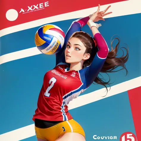 Je veux une page de couverture d’un Disney axé sur le volleyball