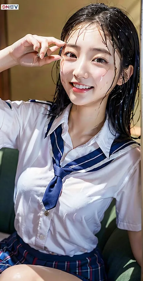 ulzzang-6500-v1.1, (Raw photo:1.2), (Photorealistic:1.4), Beautiful detailed girl, Very detailed eyes and face, Beautiful detailed eyes, Huge file size, (Big), High Resolution, Very detailed, Best quality, [Masterpiece:1.6], [JK Uniform], Illustration, Ver...