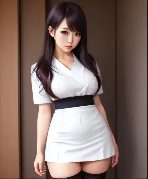 Thighhighs miniskirt plump thighs japanese sexy