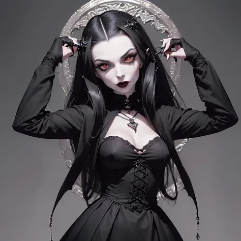 (((Imagem dividida))) (((VAMPIRA SOMBRIA))) (((LINDA GAROTA ARISTOCRATA))) (((lado esquerdo juventude e beleza))) (((CABELOS NEGROS E OLHOS NEGROS))) (((CORPO INTEIRO SENSUAL))) (((lado direito, Velho e morte))) (((ARTE DETALHISTA E PERFEITA)))