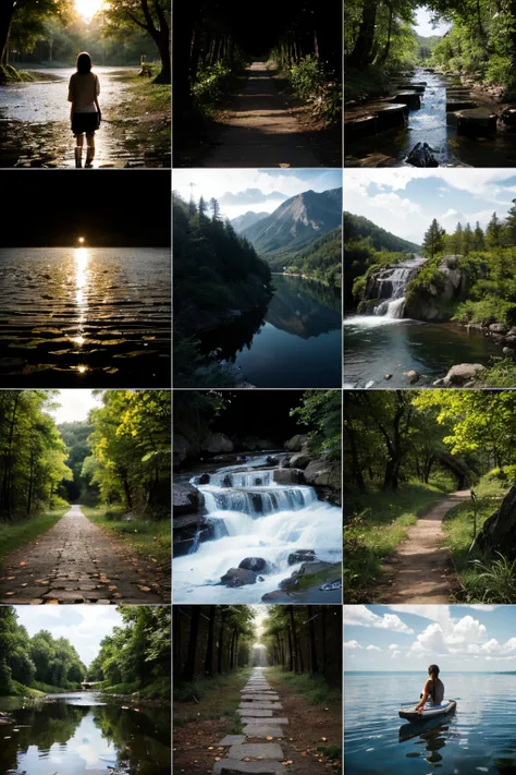 collage of nature photos tiled