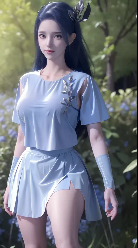 Arad woman wearing short skirt and white shirt posing for photo, Surrealism female students, Surrealism female students, realistic school girl, photorealistic anime girl rendering, stockings and skirt, 3 d anime realistic, Curvy little loli, wearing skirt ...