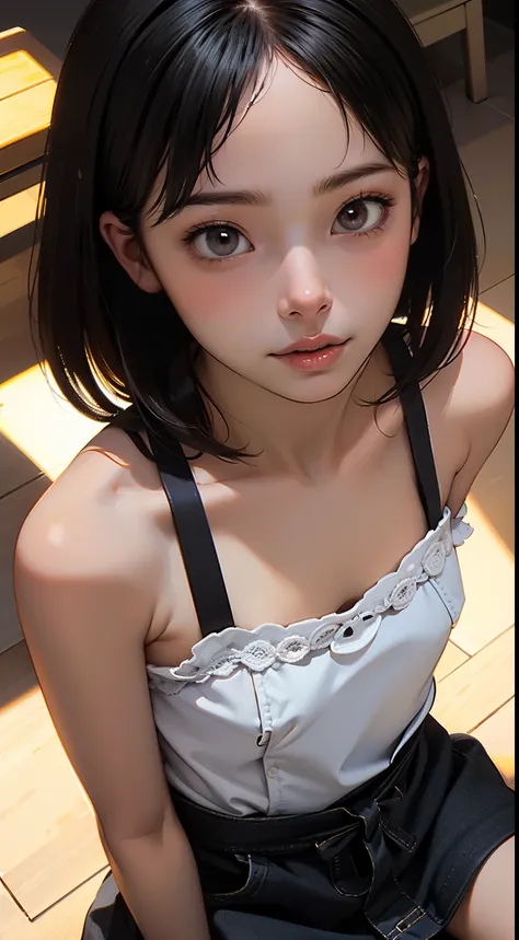 (masterpiece, best quality:1.4), 8k, 85mm, official art, absurdres, (downblouse:1.2), (from above:1.1), violaceaess, cute face, ...