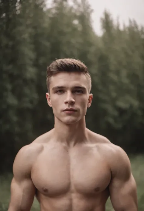 photo plan d&#39;UN jeune homme ukrainien sexy avec les feses, Muscular body and symmetrical face, Outdoor Lighting, gloomy mood, piercing eyes, hyper sexy