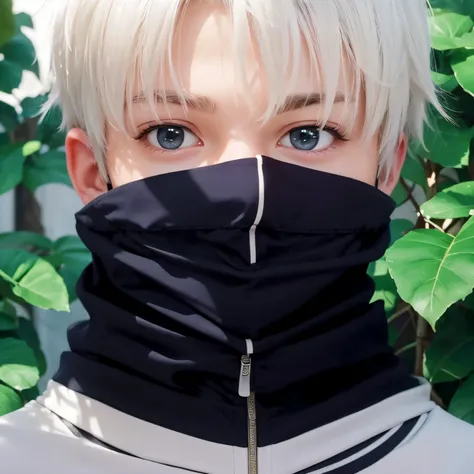 A teenage boy with realistic short white hair, the same realistic hairstyle, realistic handsome face, adapt realistic clothes, realistic light, realistic shadows, realistic backgrounds, very good image results, 4k, ultra detailed, realistic