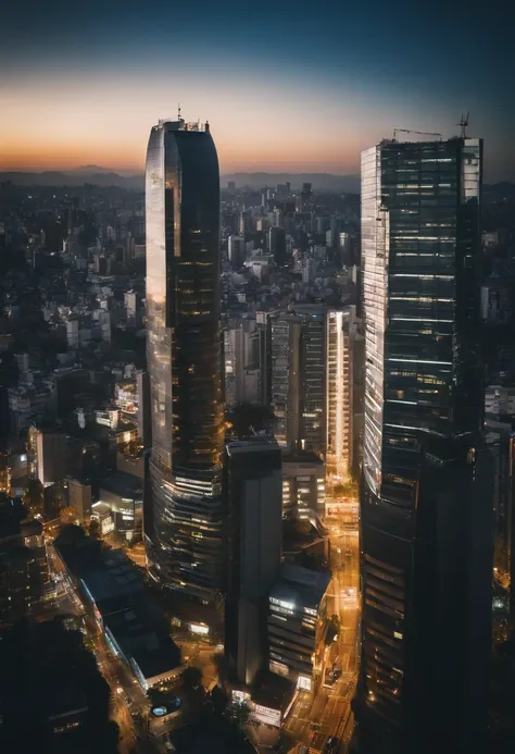 Ikebukuro of the future、Skyscraper、Sunshine City、Shooting from the sky with a drone、Newly built Sunshine 60