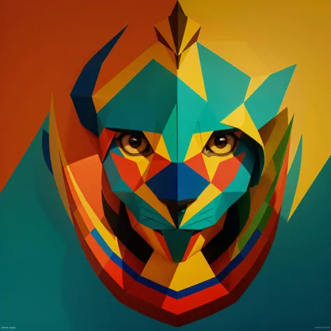 Stylized geometric representations of animals, like lions, eagles or octopuses, usando formas simples e cores vibrantes.
inspiration: A modern, stylized approach to representing fauna in a unique way.