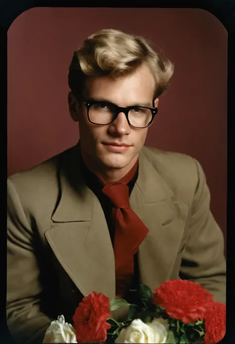 A photo of a beautifully arranged floral bouquet,American history,Jeffrey Dahmer, an infamous American serial killer, had an unassuming appearance that belied his gruesome criminal nature. He was of average build and height, with blonde hair and bespectacl...