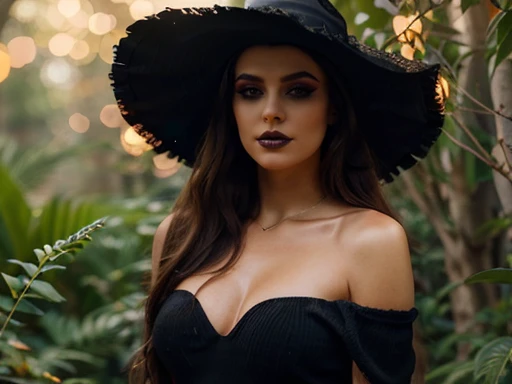 A witch, Gorgeous artsy punk goth bitch, full body view, a queen of witches, dynamic majestic sexy regal pose, lounging, incredibly-long hair tumbling down to her waist, voluminous flowing wavy natural red hair with incredible detail and textuRe, a(wide-ne...