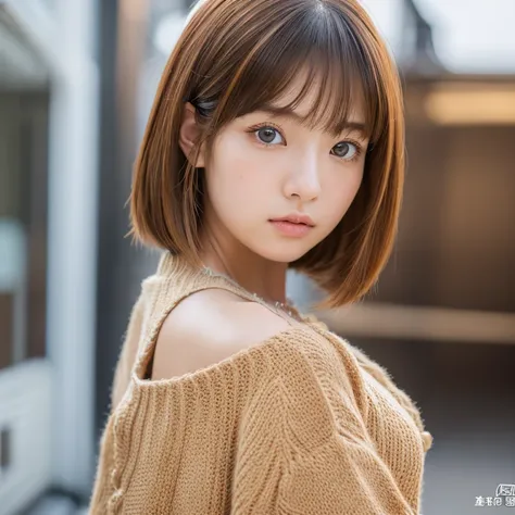 teens girl(​masterpiece:1.4)、(in 8K、realisitic、Raw photo、top-quality:1.4)、japanes、(1girl in)、beauitful face、(Real Face:1.4)、(Caramel hair、long:1.3)、Beautiful hairstyle、Realistic blue eyes、beautiful finely detailed eyes、(real looking skin:1.3)、Beautiful ski...