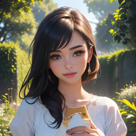 (Extremely detailed 8k wallpaper:2), (photo:2), (22 years old soigne Beautiful girl:2), (gives a lecture to friends:2), detailed (Face and eyes), (hyper realistic:1), (highly detailed:1), (epic realistic:1), rim light, (maximum details:1), cozy, (fullbody:...