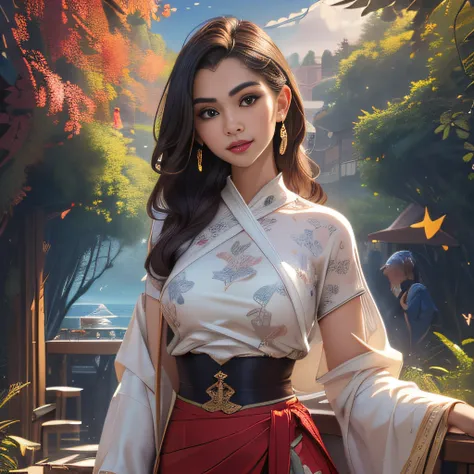 (Extremely detailed 8k wallpaper:2), (photo:2), (33 years old soigne Beautiful girl:2), (gives a lecture to friends:2), detailed (Face and eyes), (hyper realistic:1), (highly detailed:1), (epic realistic:1), rim light, (maximum details:1), cozy, (fullbody:...