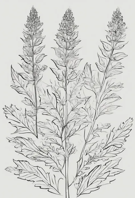 A piece of mugwort